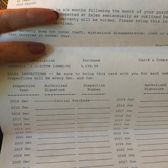 New Diamond Engagement Ring and Diamond Band - Picture 8 of 11